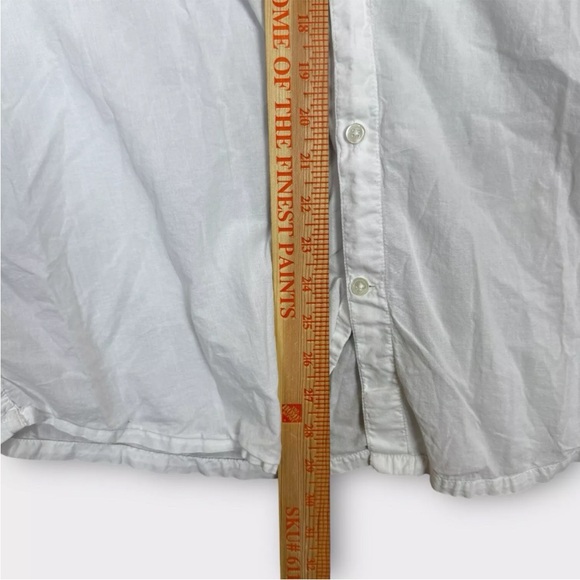 James Perse Los Angeles Womens White Button-Up Shirt Size 4 Ultra Light Weight - Picture 8 of 10